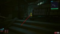 Finally, walk through the gap in the shelving to find the machine.