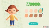 You can customise hair, skin colour and even cheek rosiness