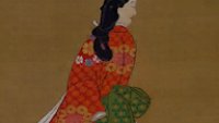 The real painting shows a smaller lady