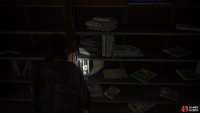 now go into the next building ahead to find a Trading Card on the shelf. 