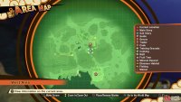The location of the substory on the map
