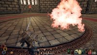 Be sure to dodge or step aside from the wall of fire which Brand Squire frequently casts.