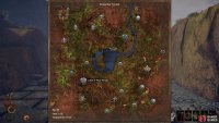 The location of the Royal Manticore, found north west of the Cabal of Wind Temple. It is marked here by a blue circle on the map.