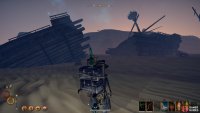 The broken ship where the Captain’s Cabin is located.