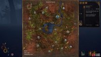 The location of Berg on the Enmerkar Forest map. Follow the road north west once you have travelled to Enmerkar Forest from Abrassar to reach it.
