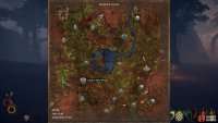 The location of the Royal Manticore in Enmerkar Forest. Marked here by a blue circle, south west of Cabal of Wind Temple.