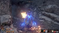 Try to overpower The First Cannibal with a high impact weapon infused with fire. Alternatively, apply a slow via magic or bow and kite it through the tunnels.