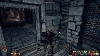 Use the key to open the gates and be sure to use the lever in between the gates. 