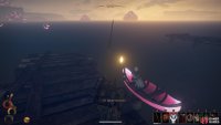 Use one of the boats at the docks to cross the water into Monsoon.