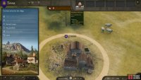 When you’re done hiring troops and purchasing food, speak with Deltisos from the village menu.