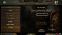 Use the policies tab to propose new policies which can increase your influence and impact the nature of the kingdom.