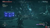 You can use the cargo holder from the dead Shell-Walker to reach the canisters