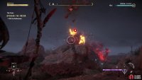 Be mindful that the Rollerback can shoot rocks in your direction