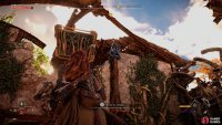 Finally, use the pullcaster on the crates and climb up. 