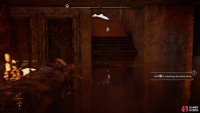then swim over to the stairs and collect the key 