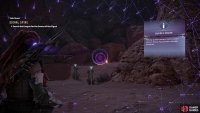 Scan for the signal to locate it behind some boulders,