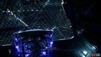 push a crate past an Energy Shield, then move it onto a Pressure Plate.