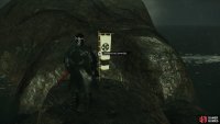 then swim out to the rocks in the ocean to find this Banner. 