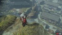 You can climb down this cliff to reach the inside of Komatsu Forge