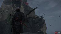 Finally, swing past to the right of the second broken bridge and climb up the shrine