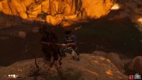 then climb down and take the remaining enemies out with your Sword. 