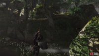then use your grappling hook again to reach the wall ahead and shimmy across to reach shrine