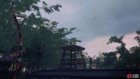 Be mindful of the archer in the tower by the fallen tree