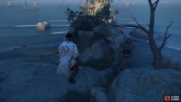 then use the branch to reach the island ahead and drop down 