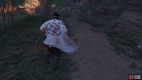 then follow the tracks outside until you find some blood on the floor