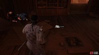 then examine the hut for clues on Kijawara’s whereabouts. 