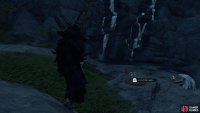 you’ll need to climb down to the bottom of the waterfall to reach it.