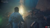 Examine the corpse and the tracks by the campfire 