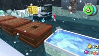 You will find an Ice Flower at the end of the wooden platforms but you will have to move quick due to its time limit
