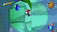 Spray the wall and then jump into the alcove for Blue Coin #1
