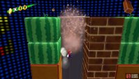 jump into the bricks to break them and head up the left side