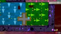 Make sure you’re standing on the top left side of the cross as you move into the green gravity section.
