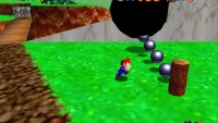 Bait the Chain Chomp to lunge in a direction