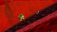 Bowser will tilt the entire platform throughout this fight
