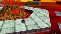 The volcano will actually spew fire whenever the platform stops spinning