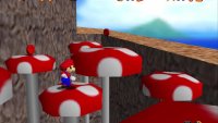 This mushroom is a warp that leads to the cannon area