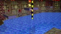 You will collect three coins while on this pole