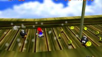 There are a number of coins on the flying ship