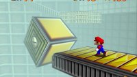 The block will periodically rotate if time is moving