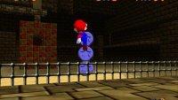 The Blue Coins it spawns is straight ahead from the entrance