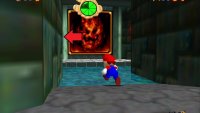 Take a left turn from the Lethal Lava Land painting
