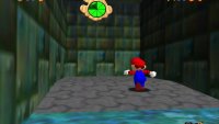 and jump through the wall at the dead end to find this course
