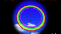 Aim straight for the middle of the rainbow here to get to the star