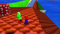 On the roof will be Yoshi, who will give you two prizes