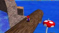 The giant log will be used to cross the big gap