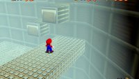 On this cage-like platform, look for the three moving bars